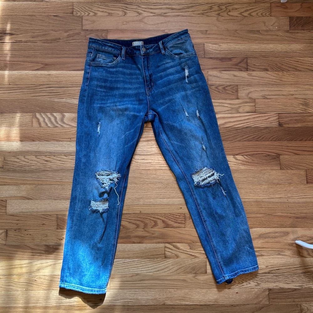 NWOT Altar’d StateDistressed Blue Jeans Size 30